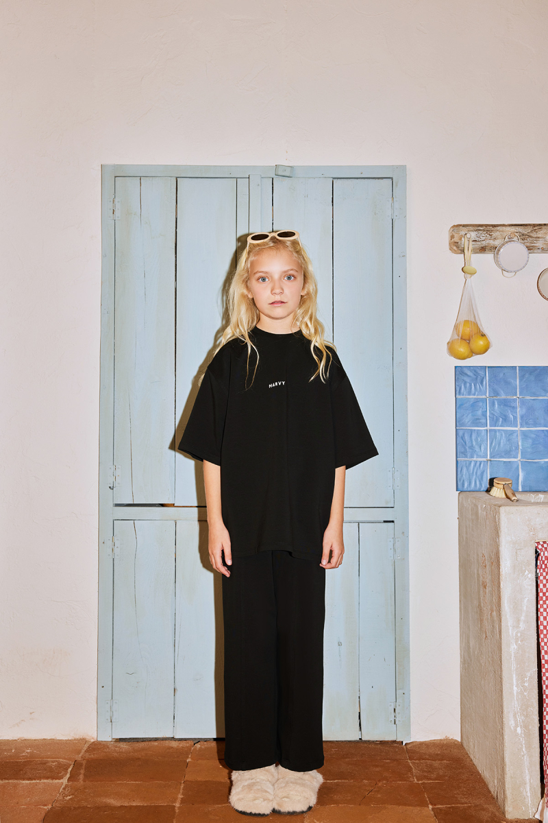 Black Embroidered Detailed Oversize T-shirt - 3