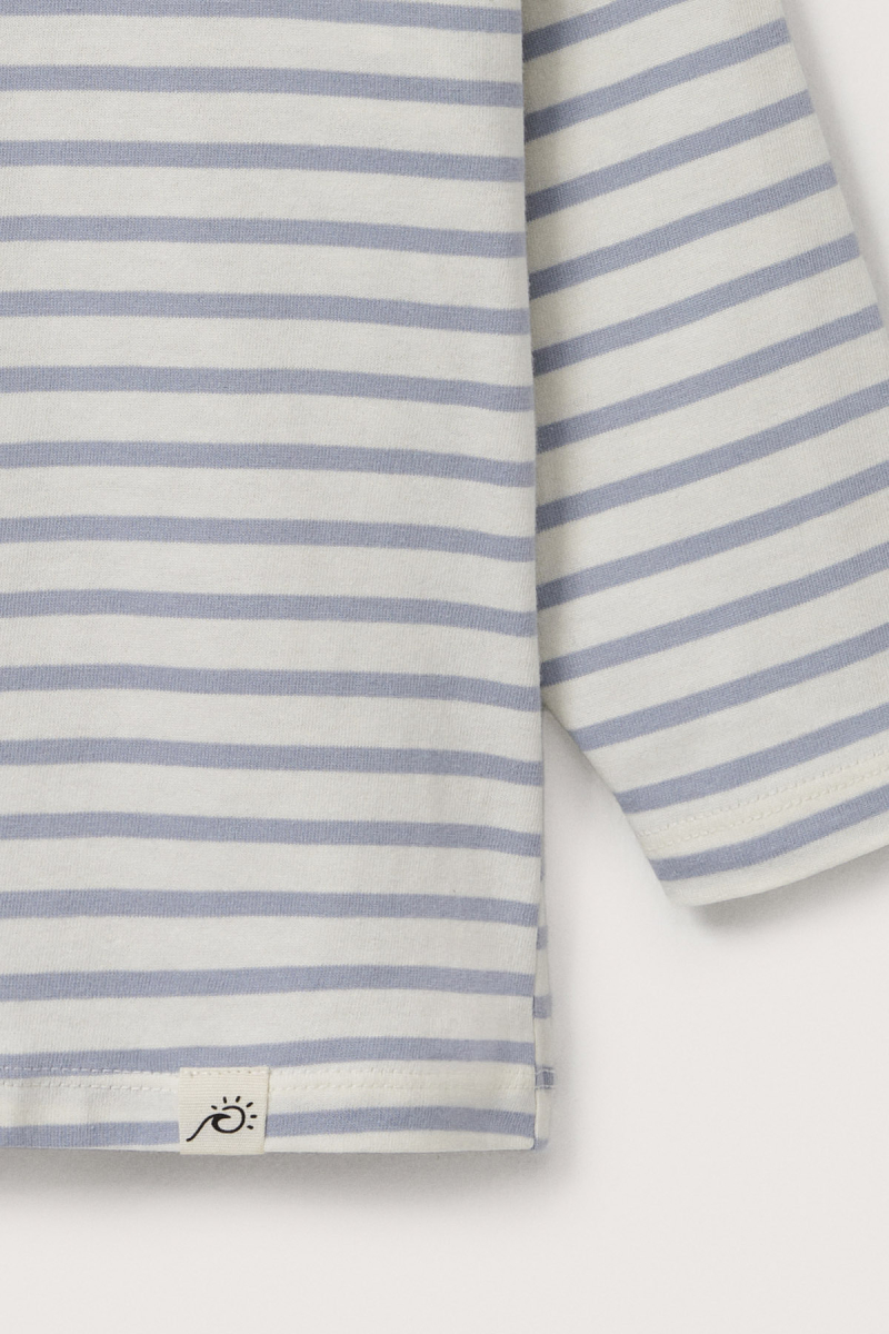 Blue Striped Long Sleeve T-shirt - 3