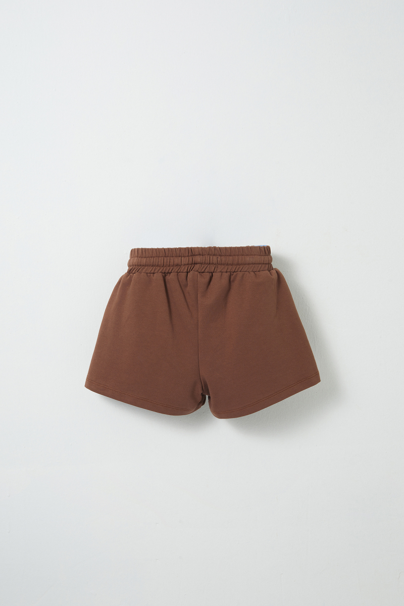 Brown Embroidery Detailed Shorts - 3