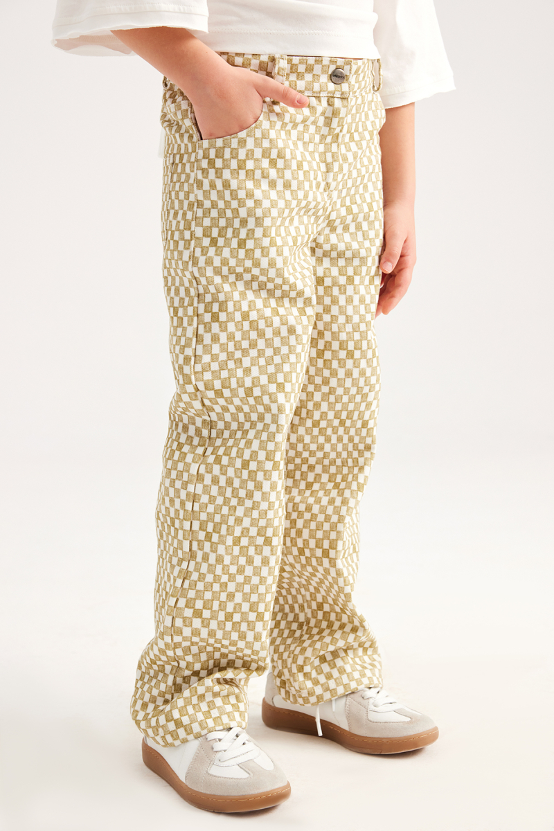 Checkered Patterned Trousers - 2
