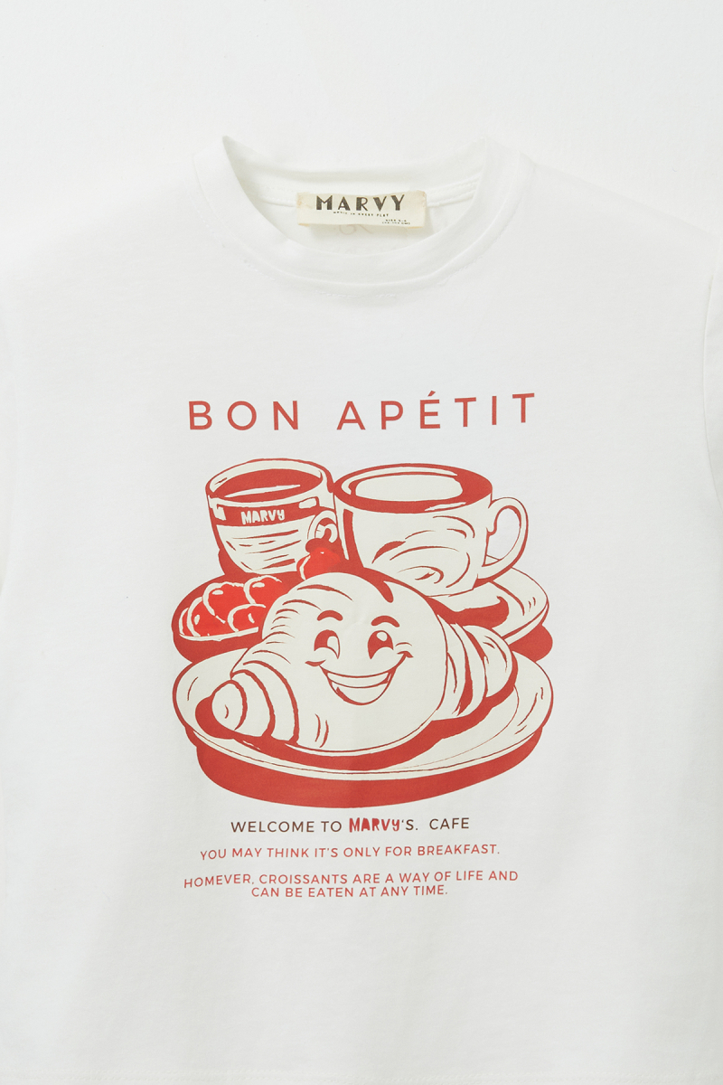 Croissant Printed T-shirt - 4