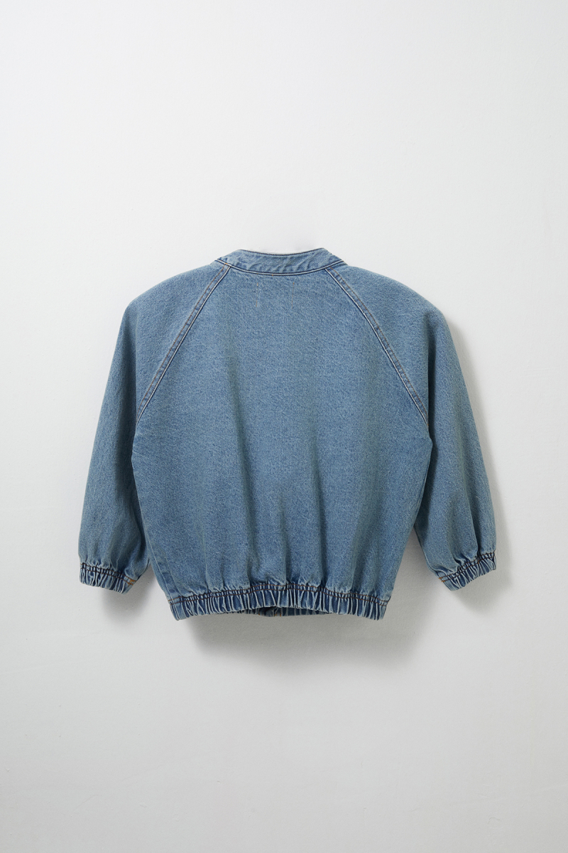 Denim Bomber Jacket - 7