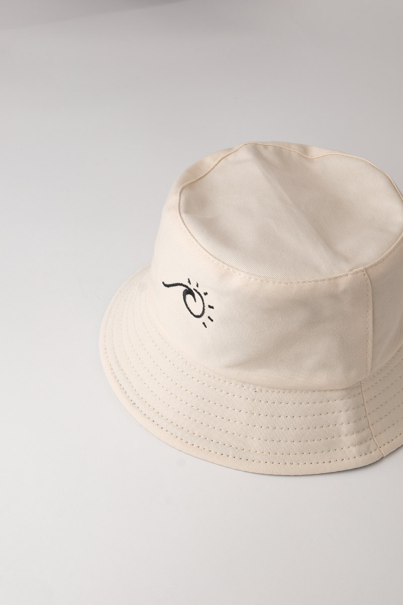 Double Faced Black-Beige Bucket Hat - 2