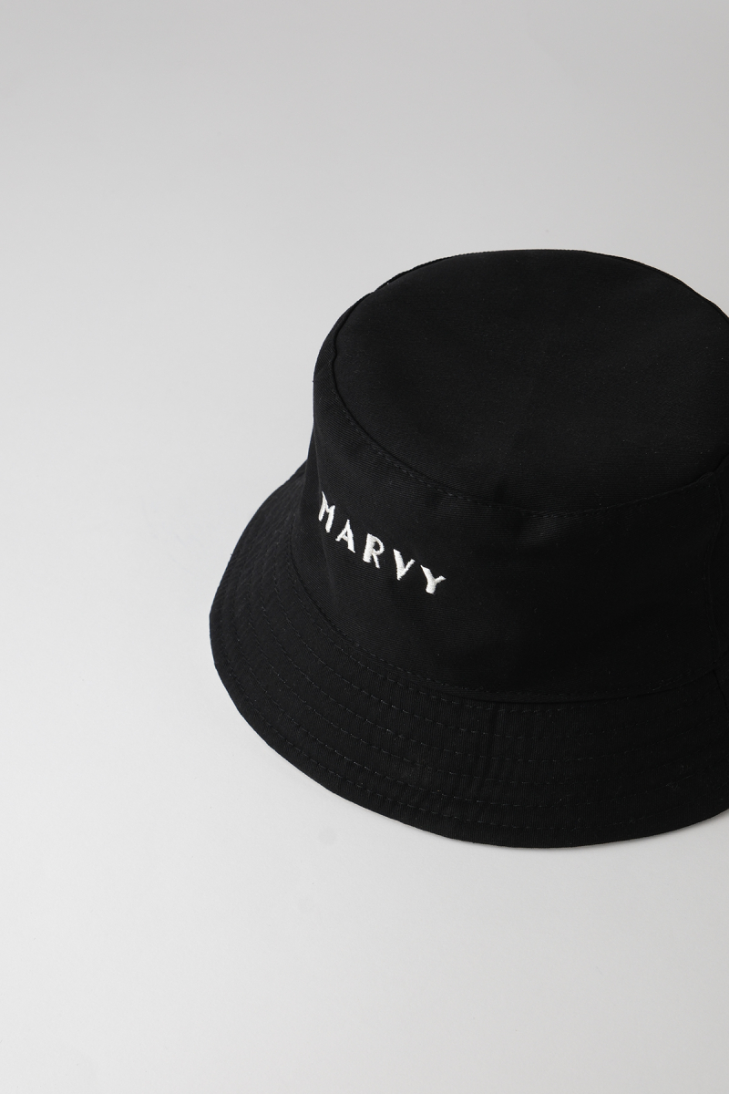 Double Faced Black-Beige Bucket Hat - 3