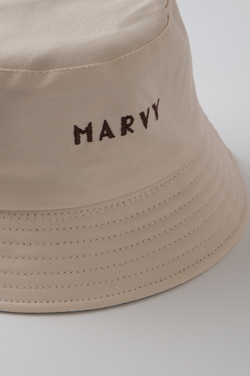 Double Faced Brown-Beige Bucket Hat - 4