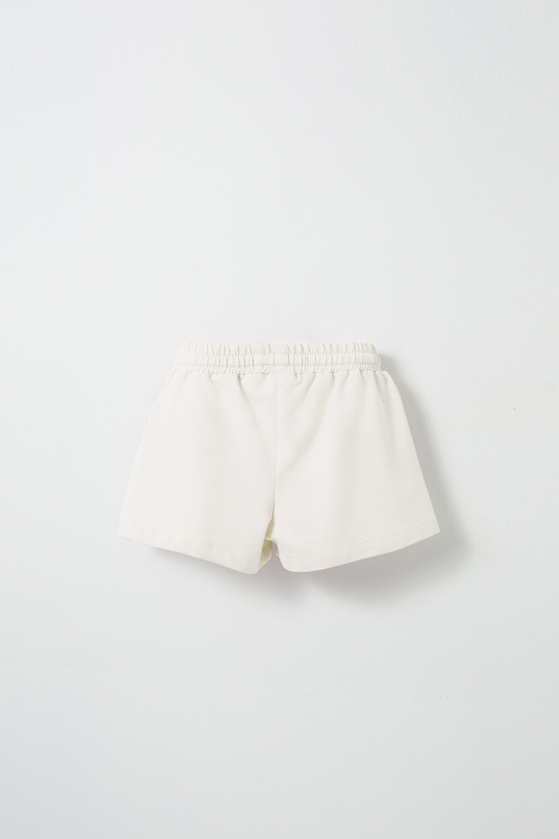 Ecru Embroidery Detailed Shorts - 3