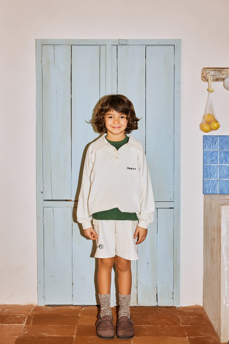 Ecru Pocket Flap Shorts - 1