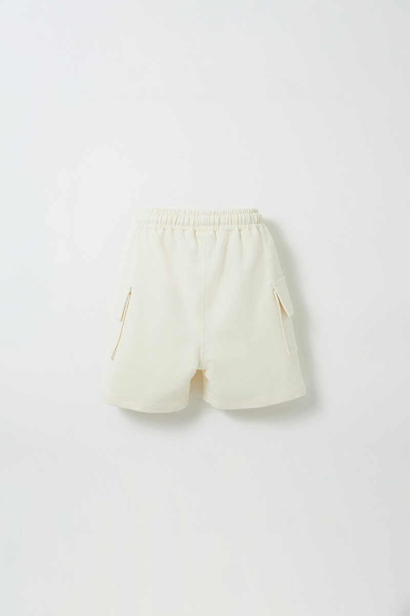 Ecru Pocket Flap Shorts - 6