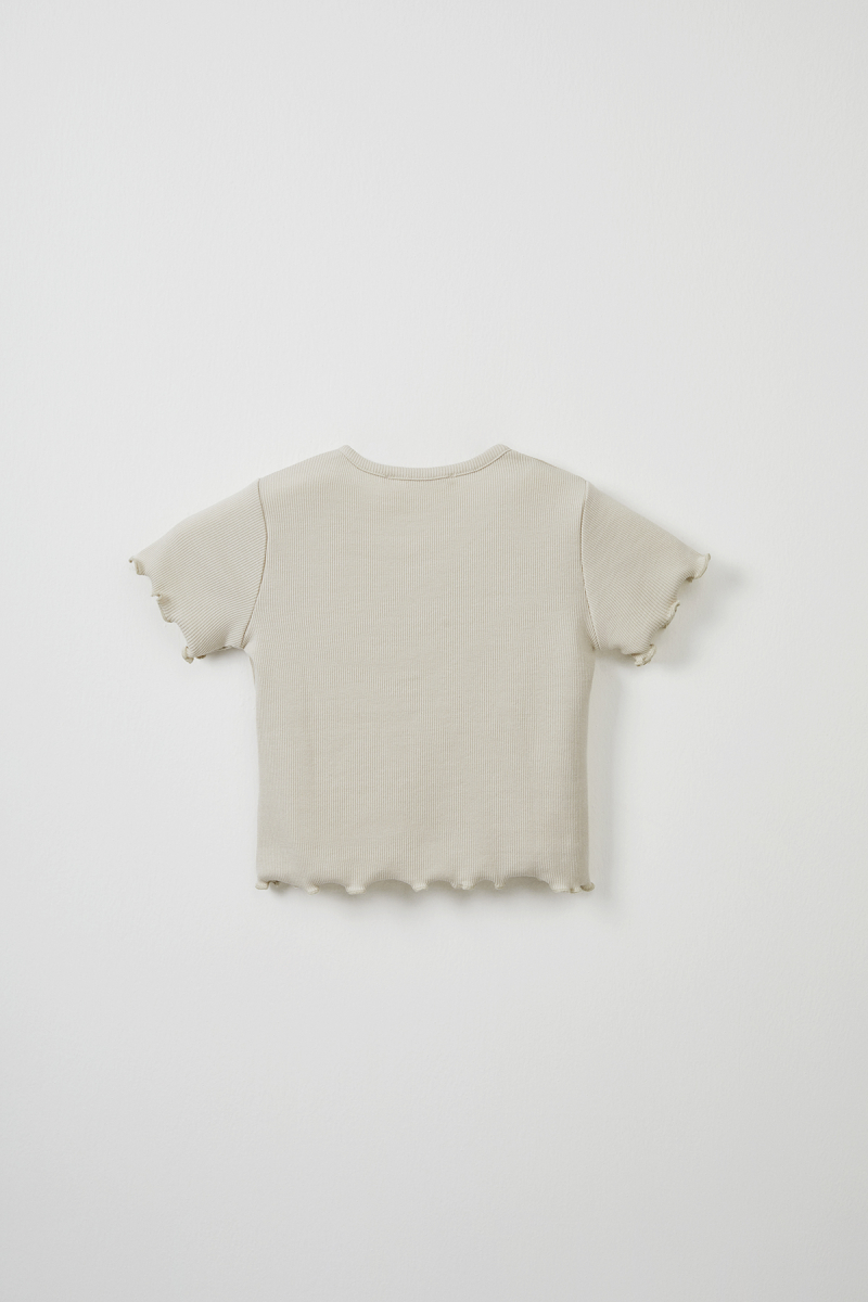 Ekru Fitilli Tshirt - Tayt Takım - 5