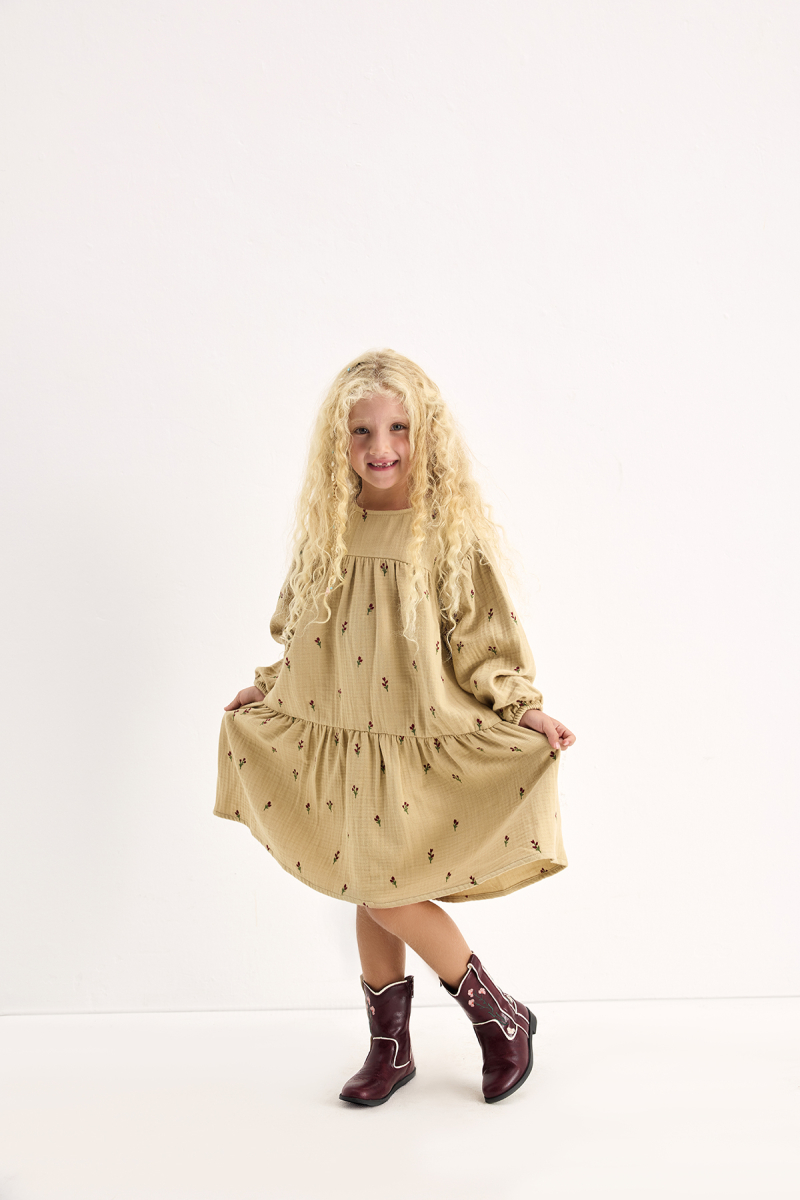 Ellis Floral Embroidered Dress - 2