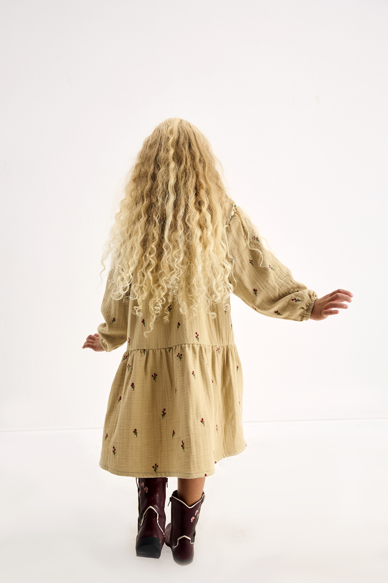 Ellis Floral Embroidered Dress - 5