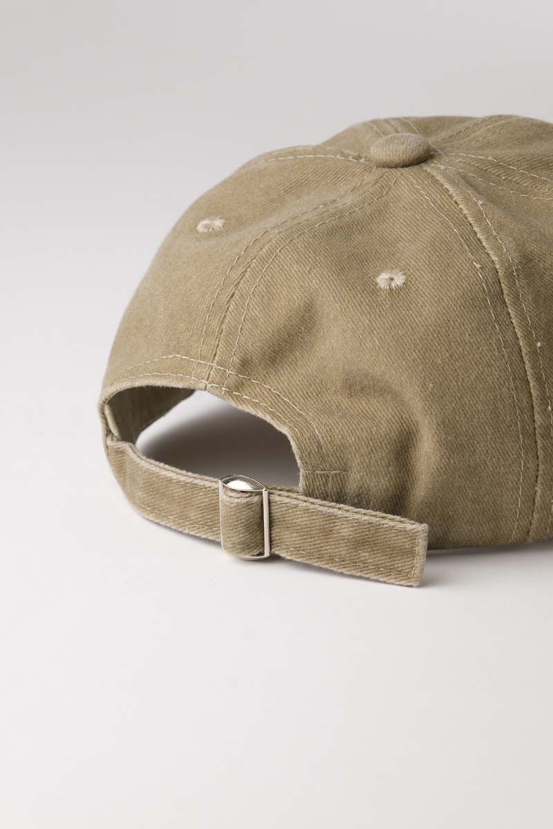 Soluk Efektli Marvy Nakışlı Yeşil Şapka - 3