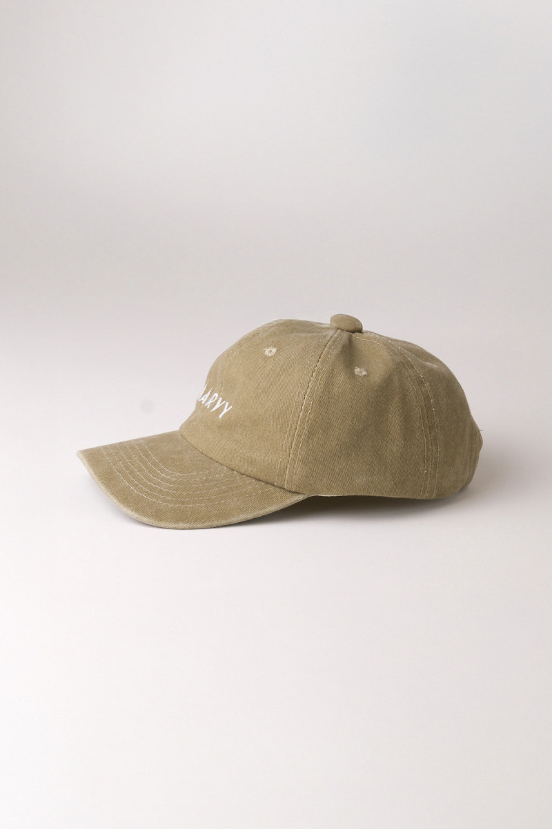 Soluk Efektli Marvy Nakışlı Yeşil Şapka - 2