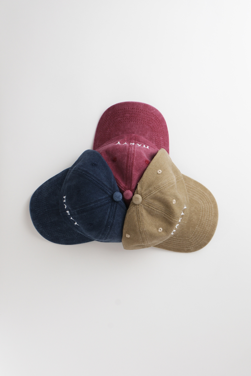 Faded Effect Marvy Embroidered Indigo Hat - 4