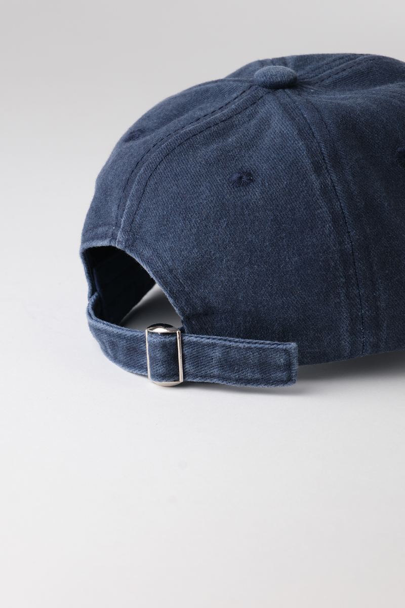 Faded Effect Marvy Embroidered Indigo Hat - 2