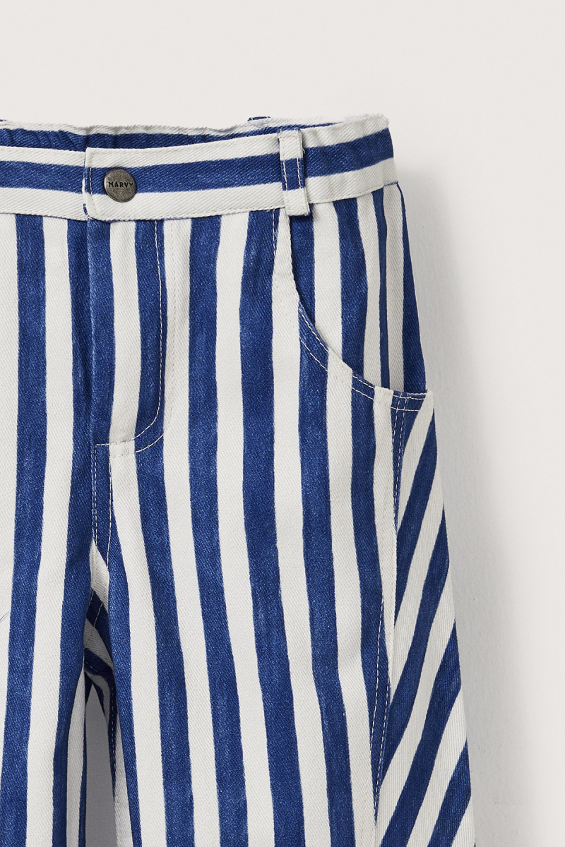 Finn Blue Striped Pants - 7