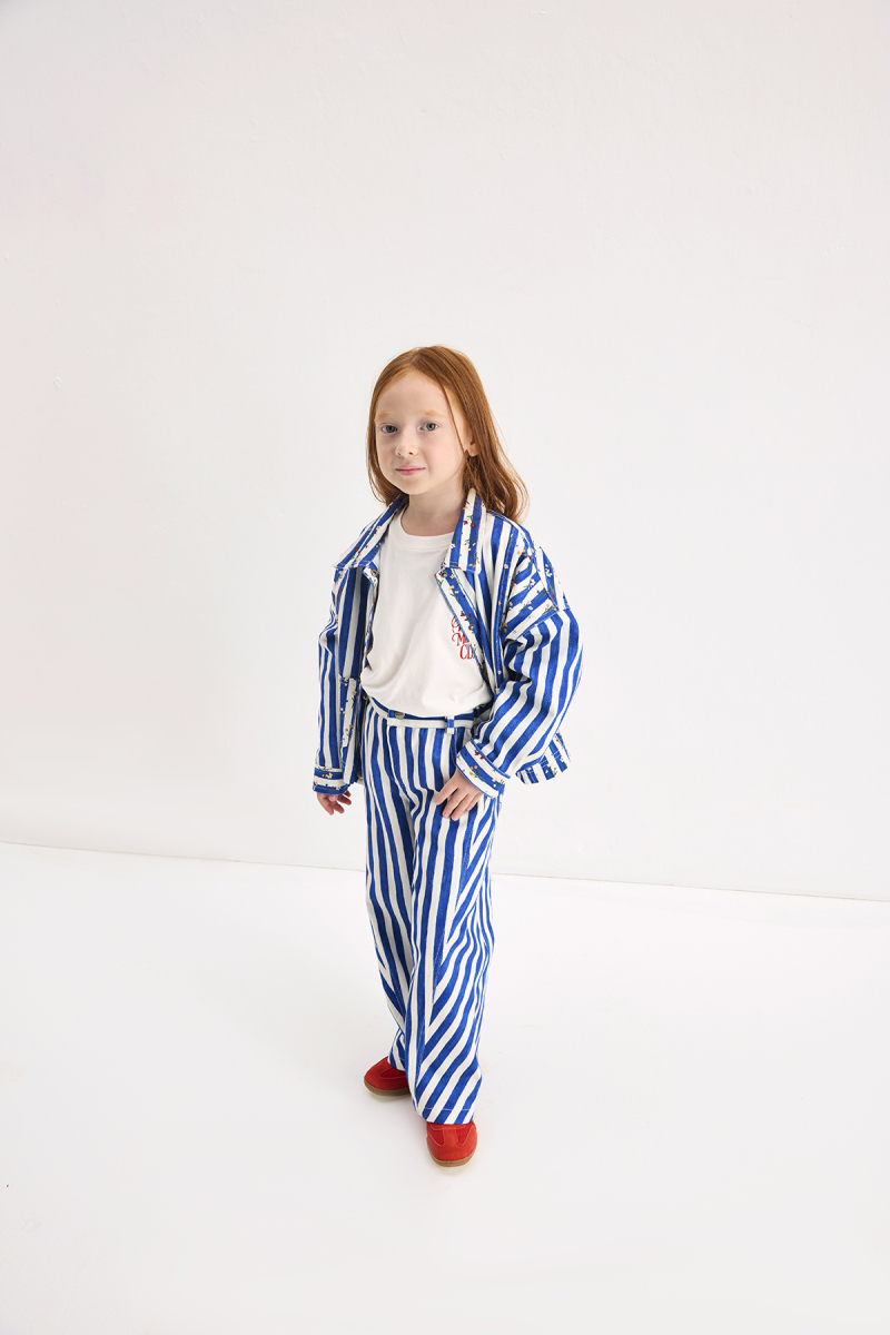 Finn Blue Striped Pants - 4