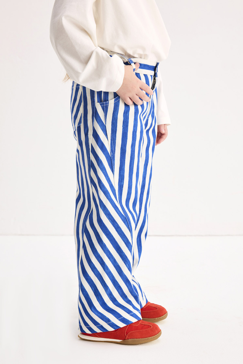 Finn Blue Striped Pants - 6