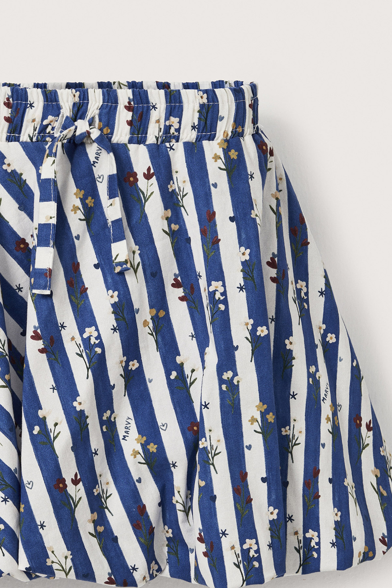 Finn Crispy Flower Patterned Balloon Skirt - 5