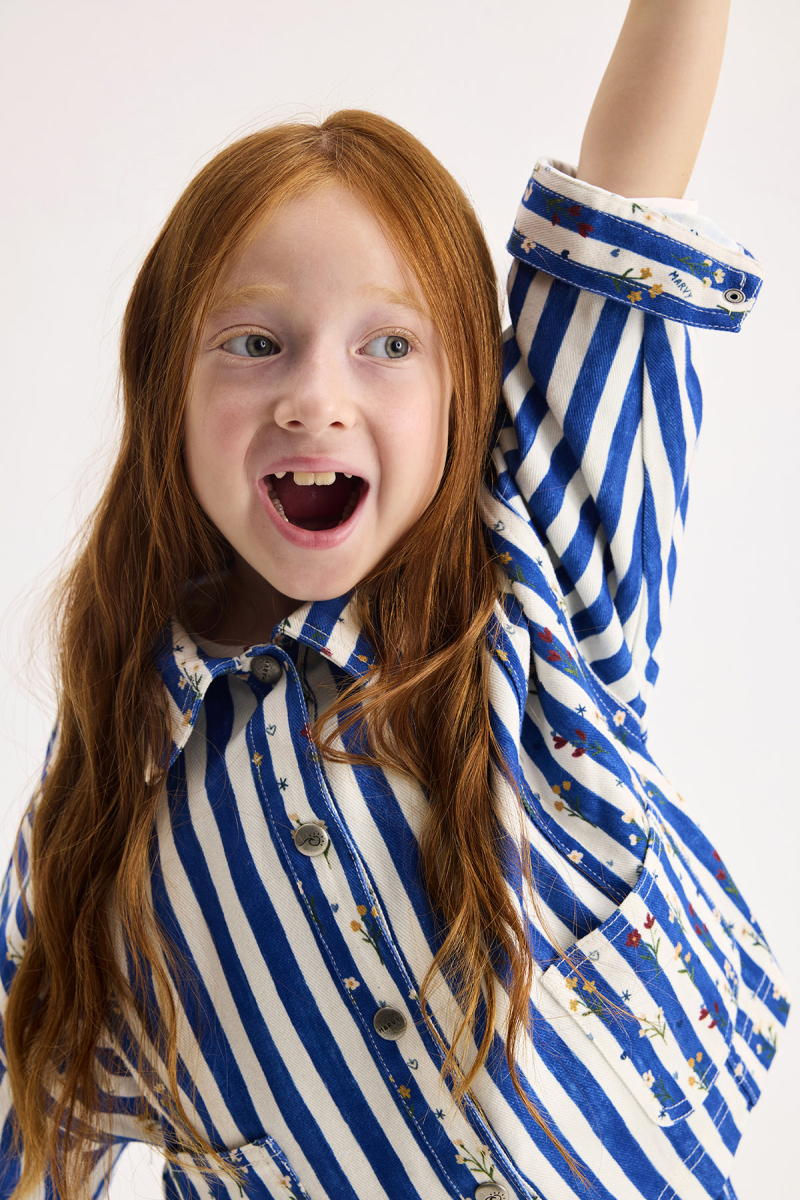 Finn Floral - Striped Mini Jacket - 1