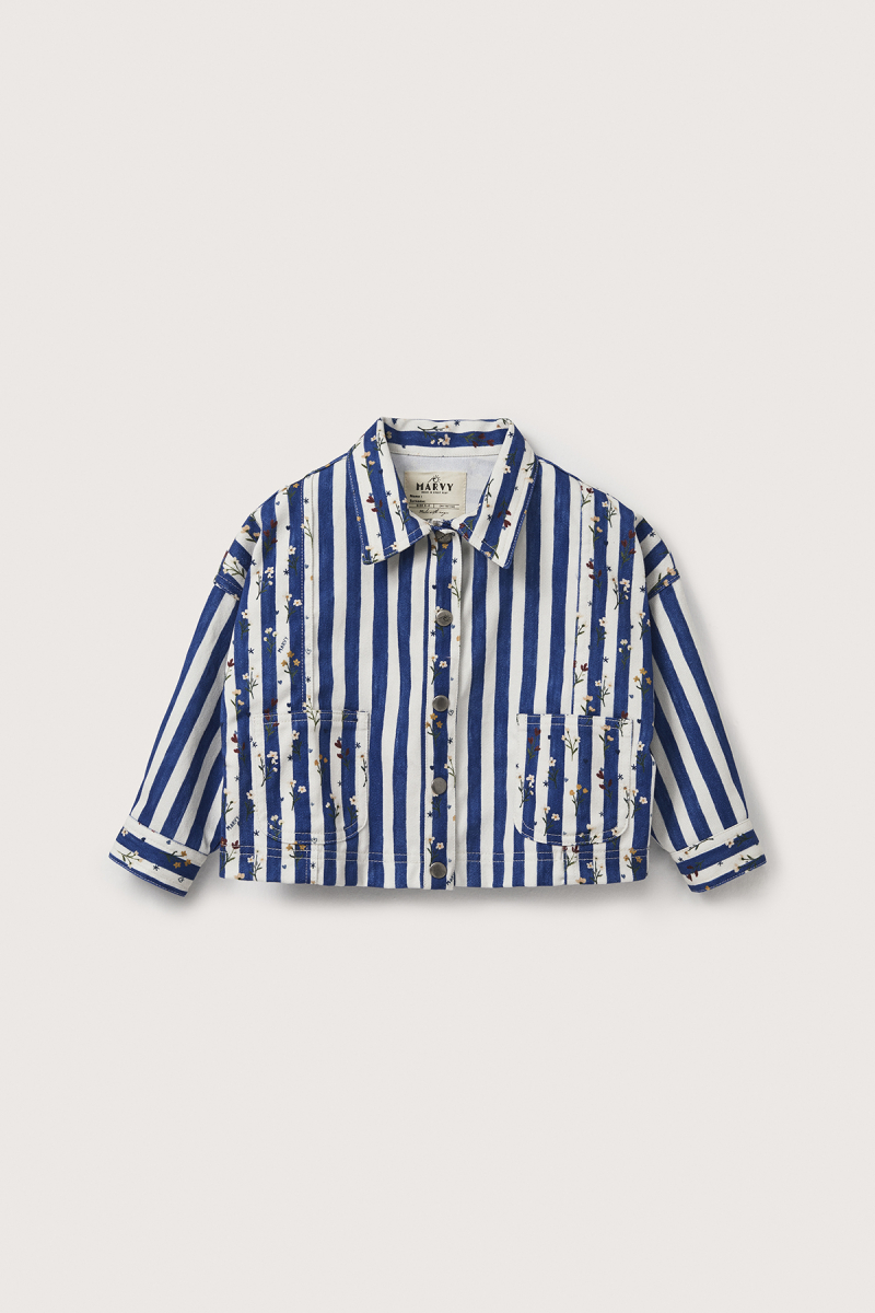 Finn Floral - Striped Mini Jacket - 5