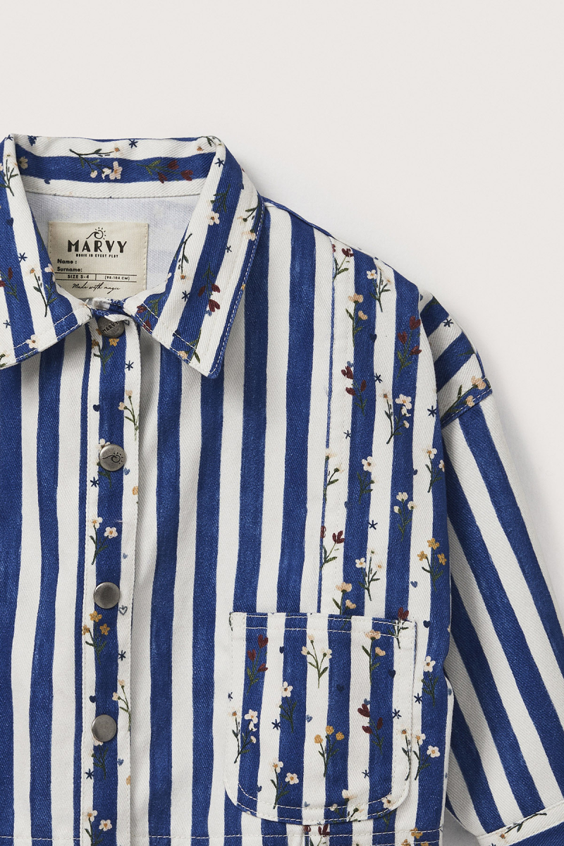 Finn Floral - Striped Mini Jacket - 6