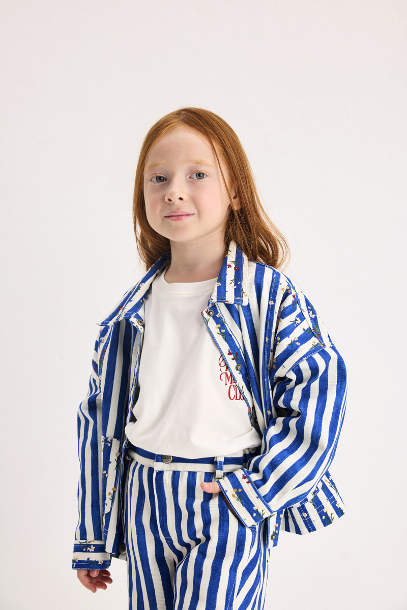 Finn Floral - Striped Mini Jacket - 4