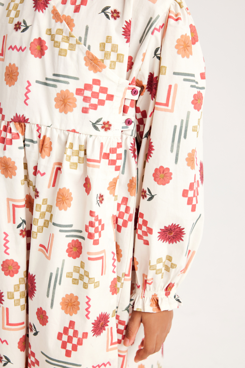 Fiona Patterned Dress - 6