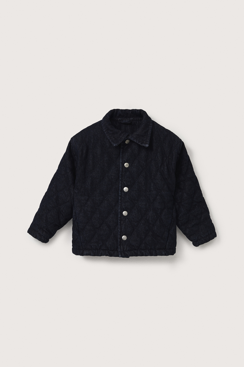 Indigo Denim Quilted Jacket - 6
