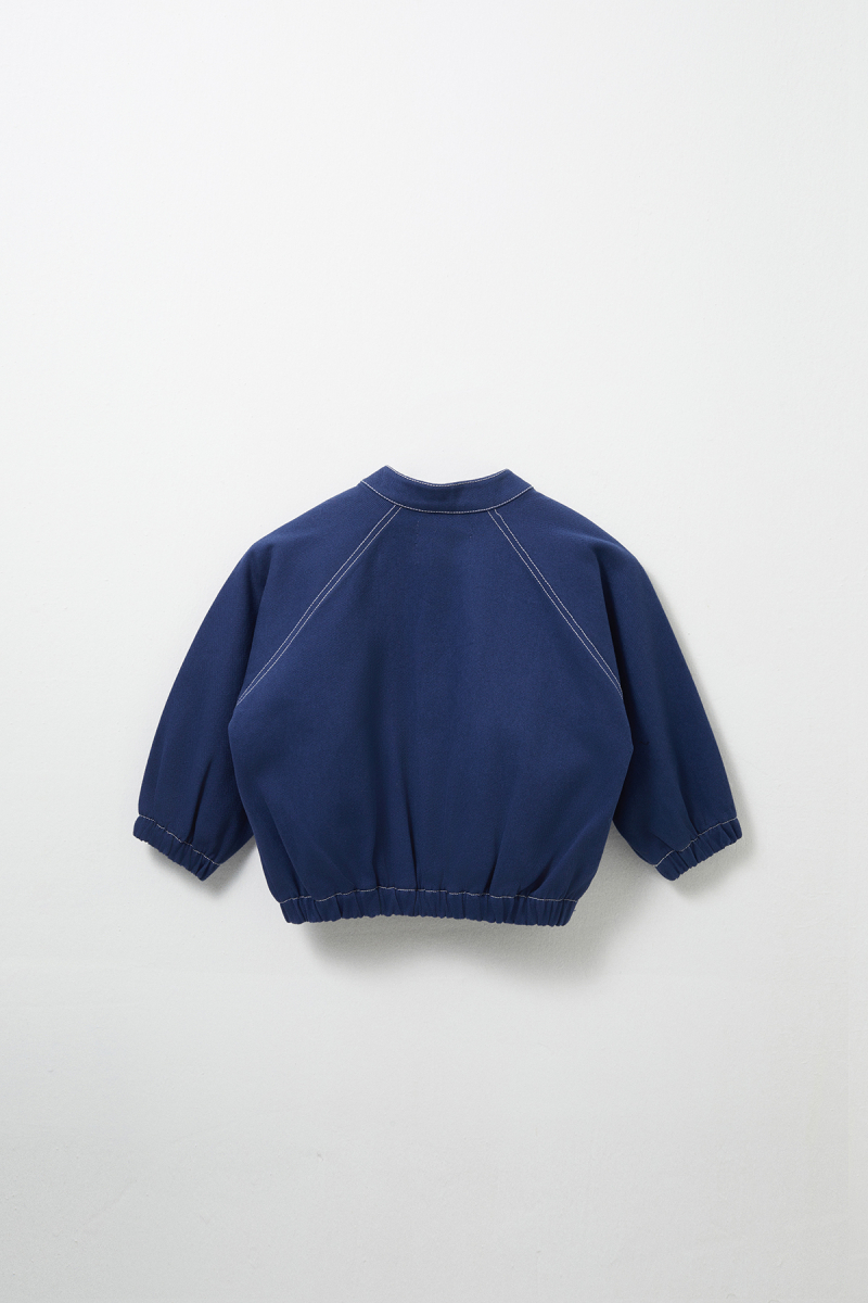 Indigo Punto Stitched Bomber Jacket - 4