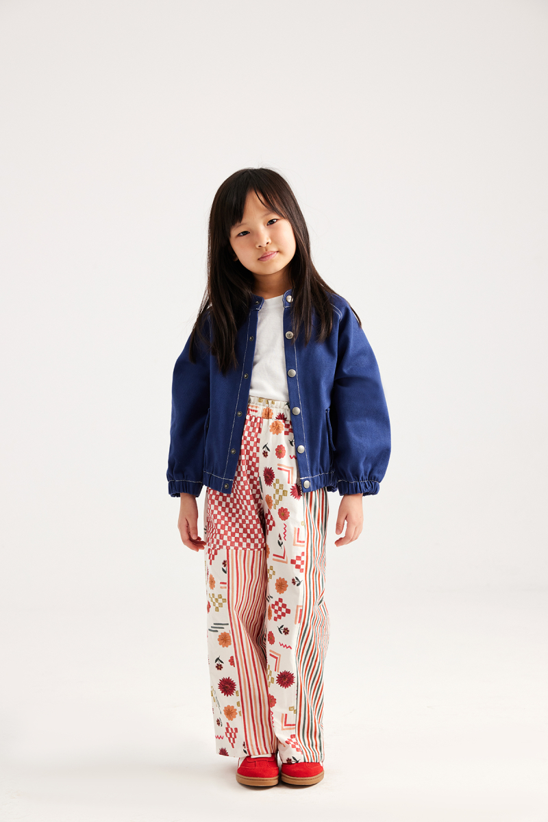 Indigo Punto Stitched Bomber Jacket - 7