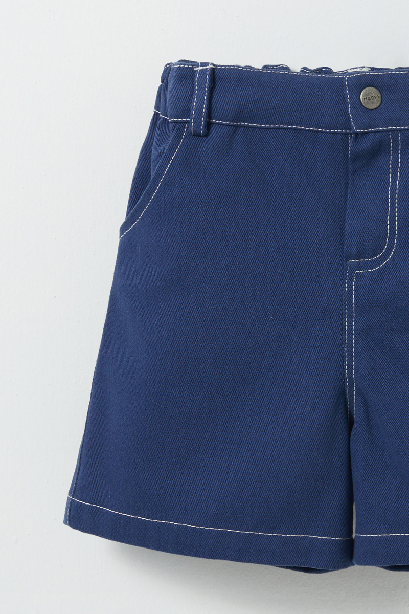 Indigo Punto Stitched Shorts - 5