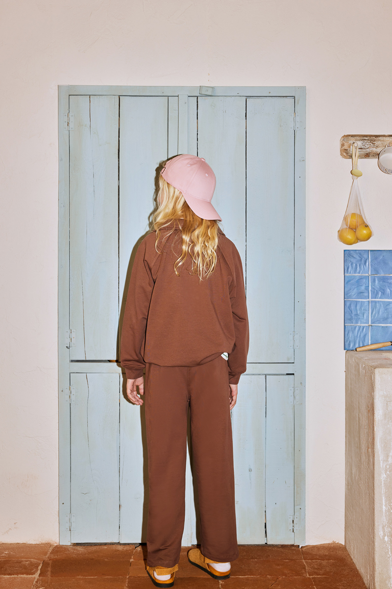 Kahverengi Nakış Detaylı Reglan Kol Sweatshirt - 7