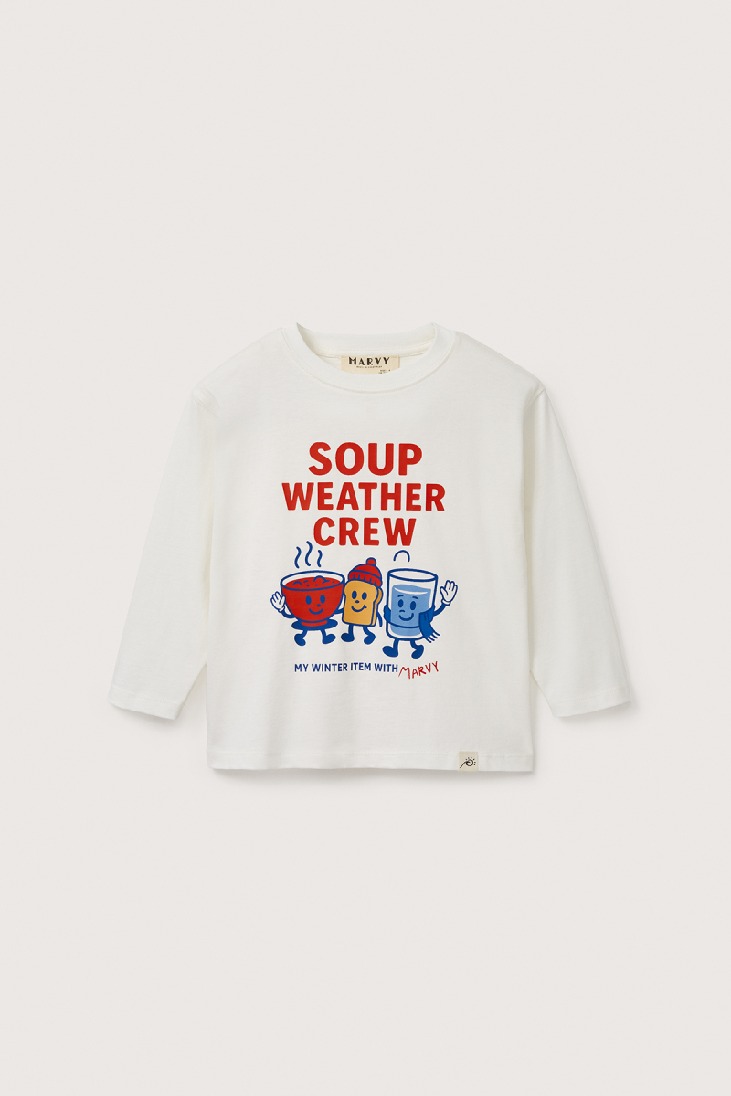 Kış Temalı Baskılı Uzun Kollu Tshirt - 3