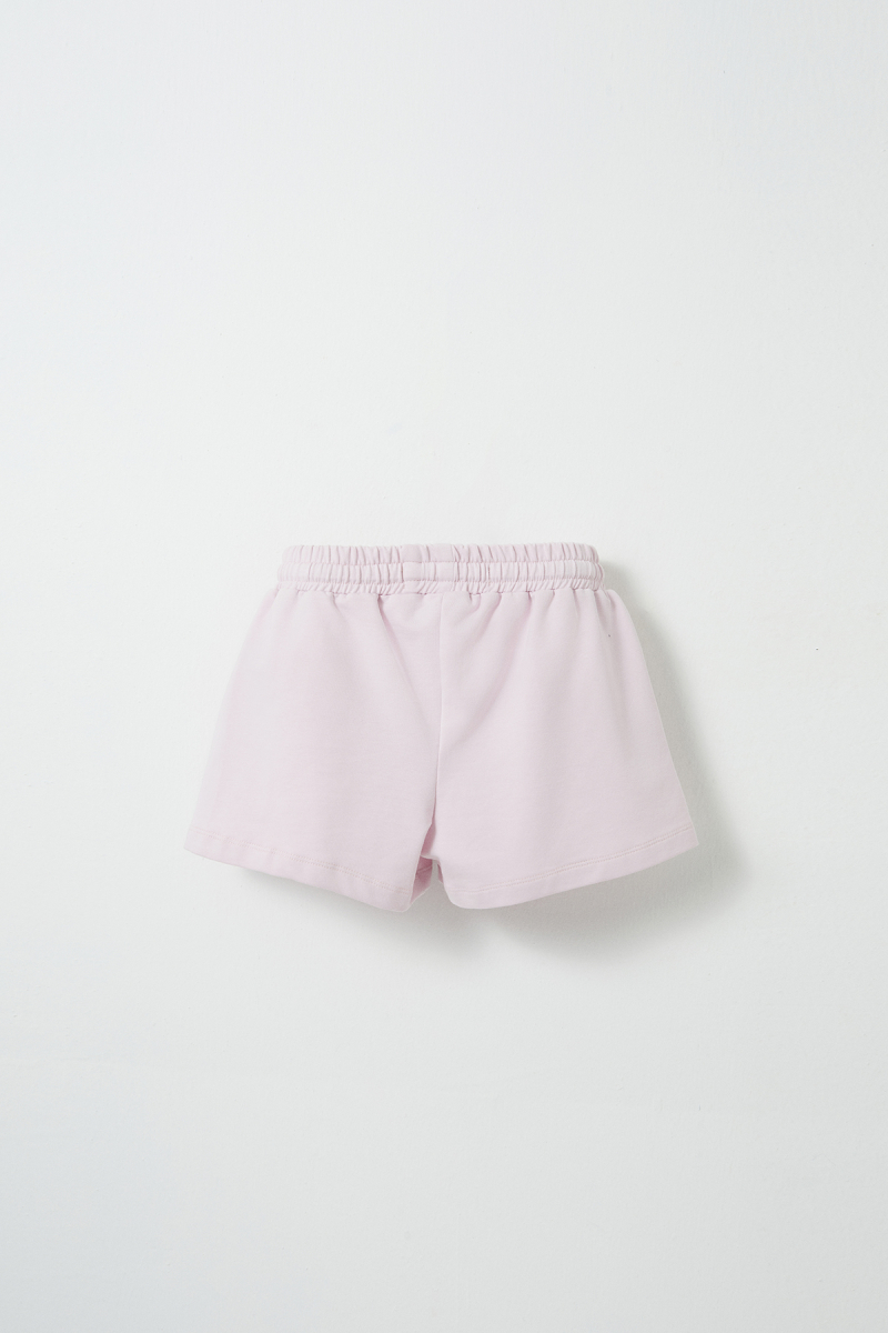 Lila Nakış Detaylı Şort - 3