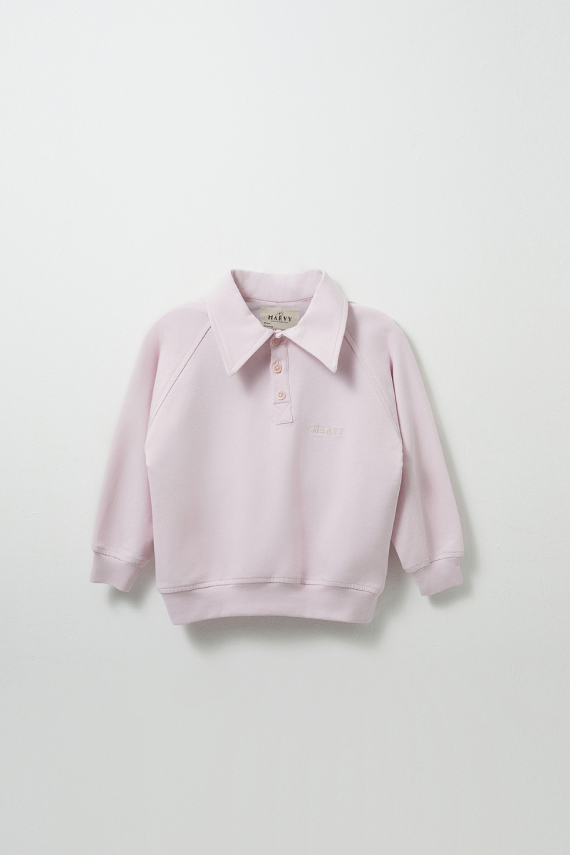 Lilac Embroidered Detailed Raglan Sleeve Sweatshirt - 2