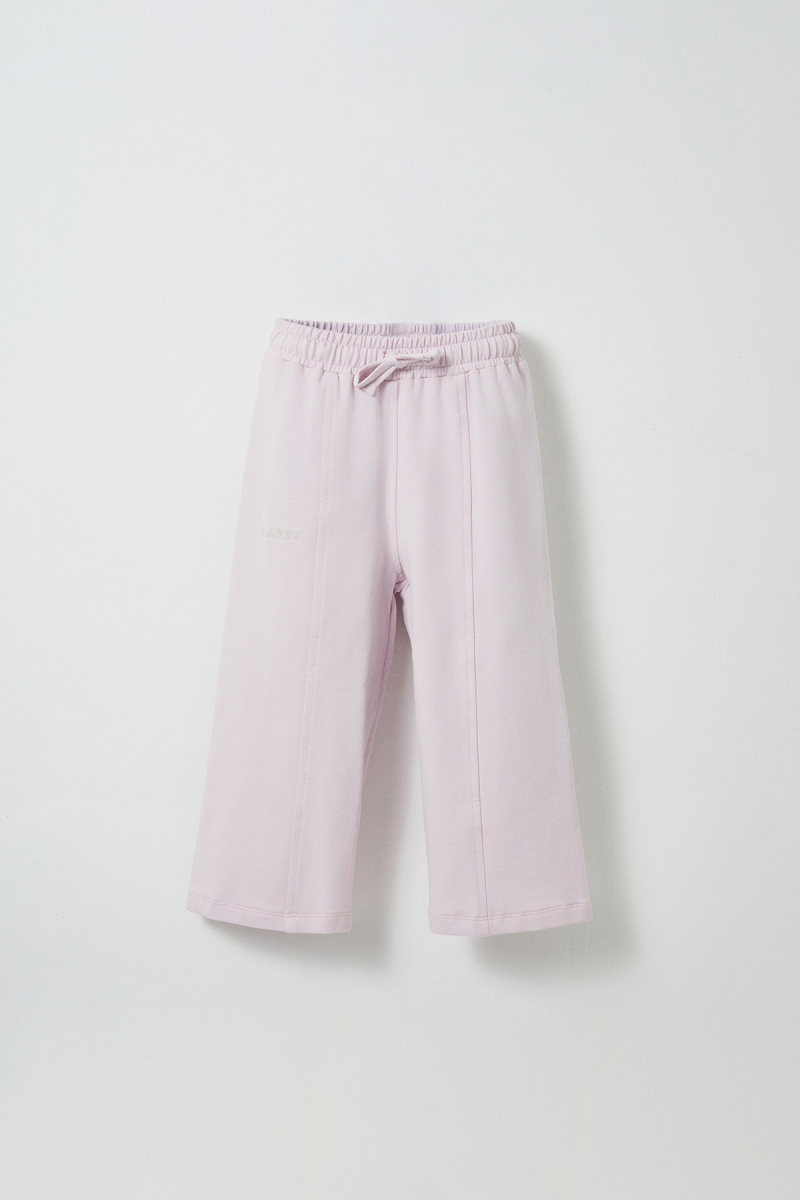 Lilac Embroidered Detailed Relaxed Leg Trousers - 2