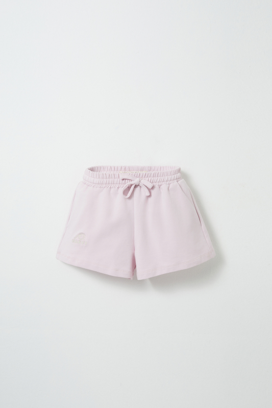 Lilac Embroidery Detailed Shorts 
