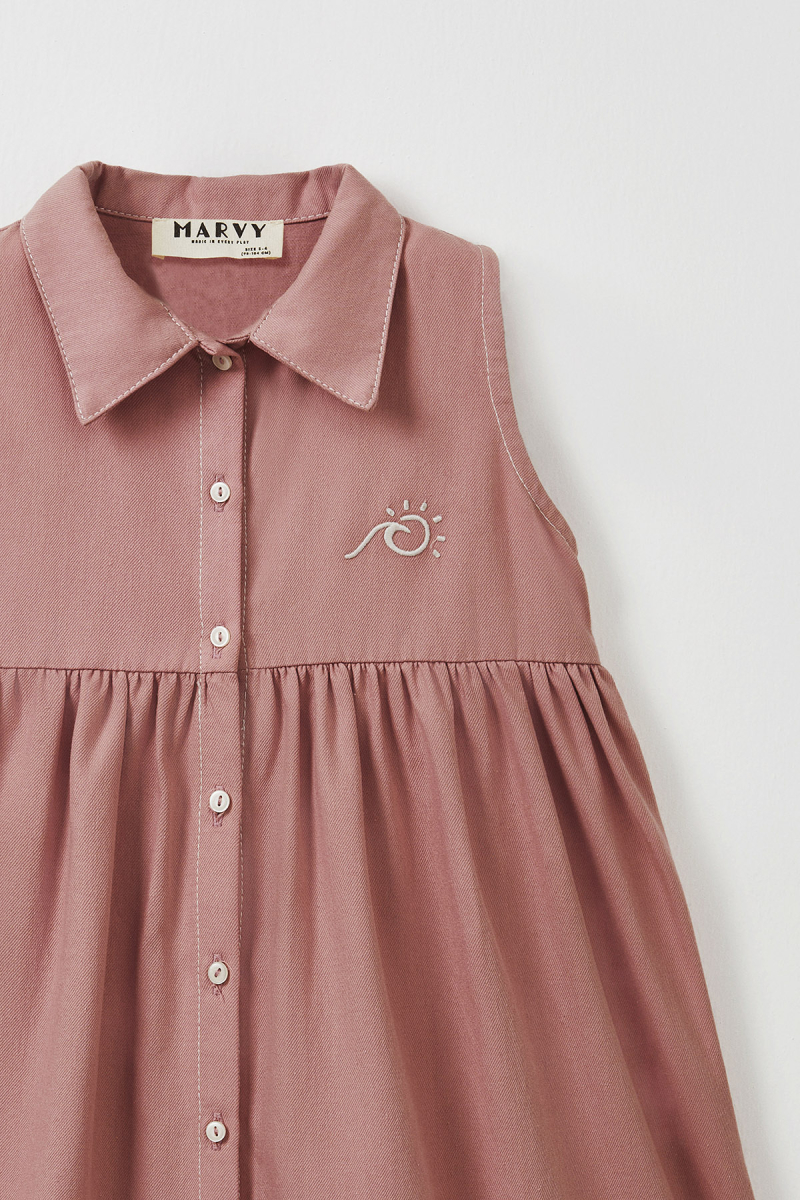 Lindy Pink Shirt Dress - 2