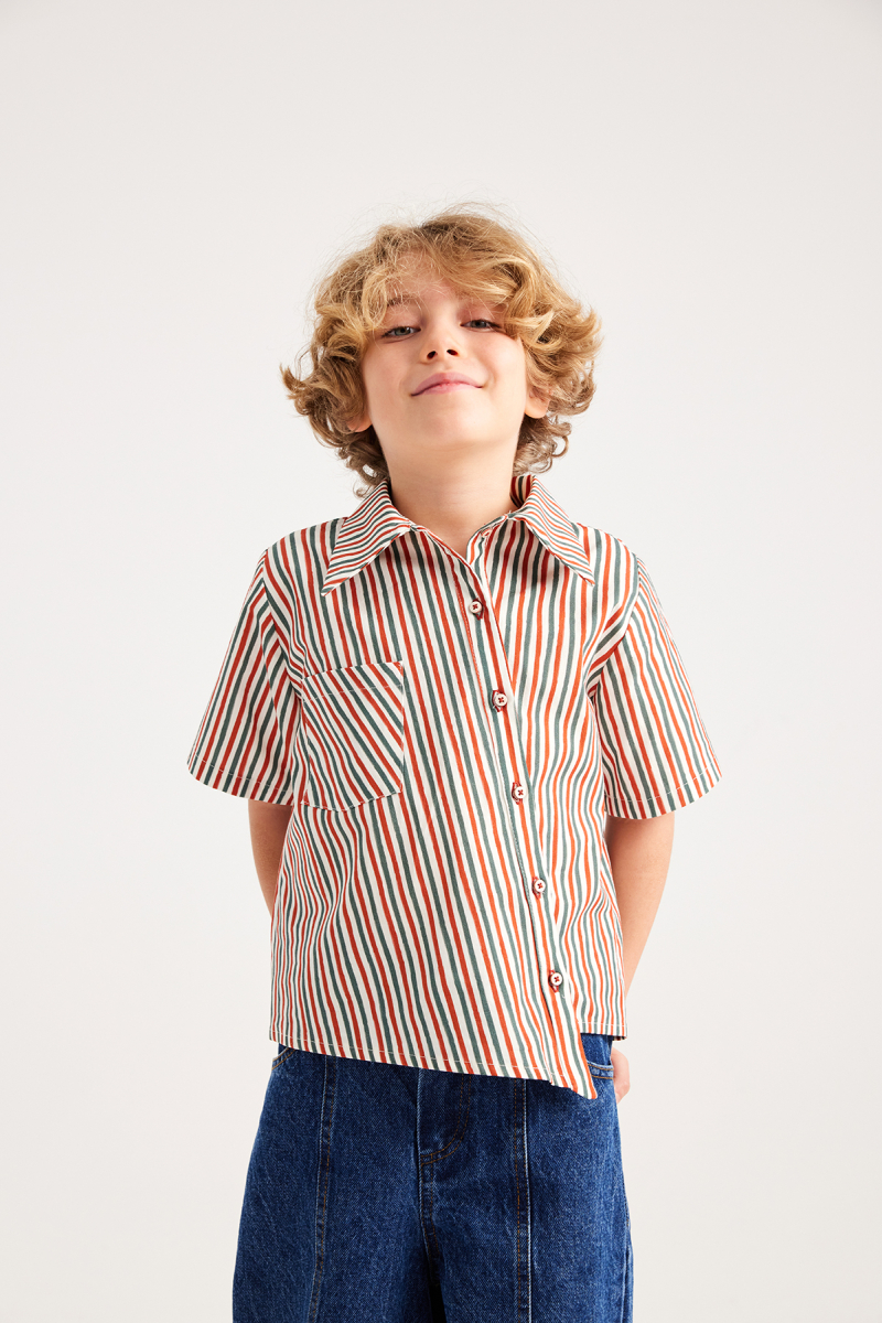 Loli Asymmetric Striped Shirt - 1