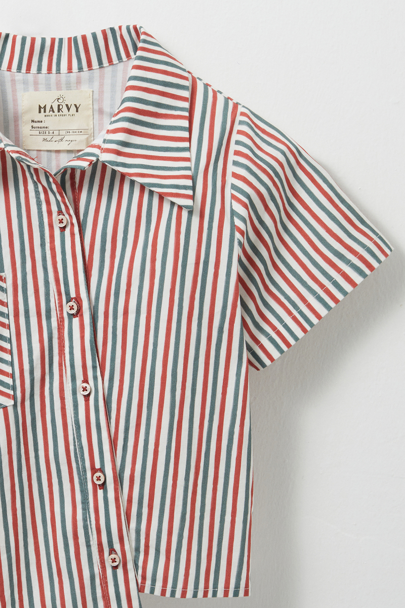 Loli Asymmetric Striped Shirt - 4