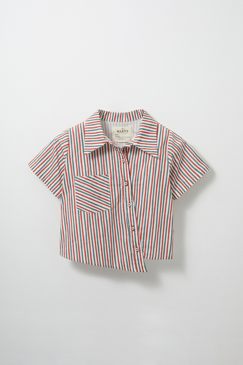 Loli Asymmetric Striped Shirt - 2