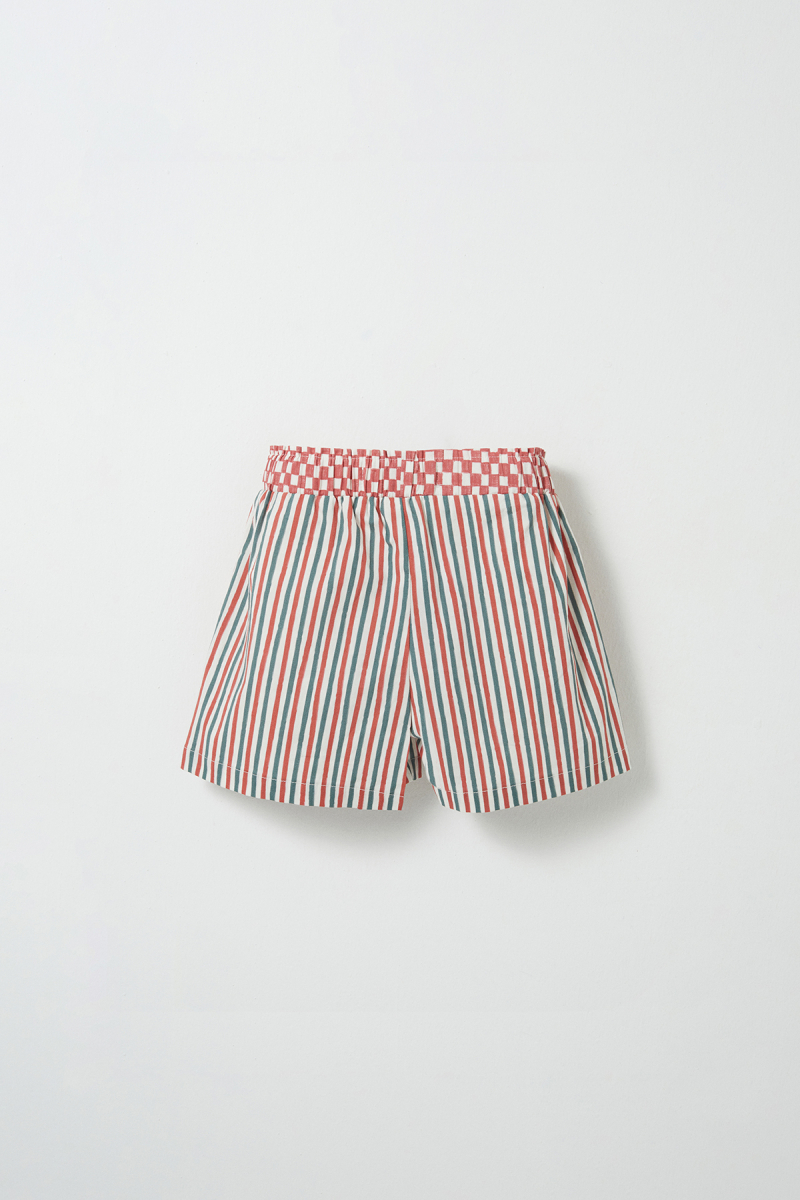 Loli Checkerboard Striped Shorts - 5