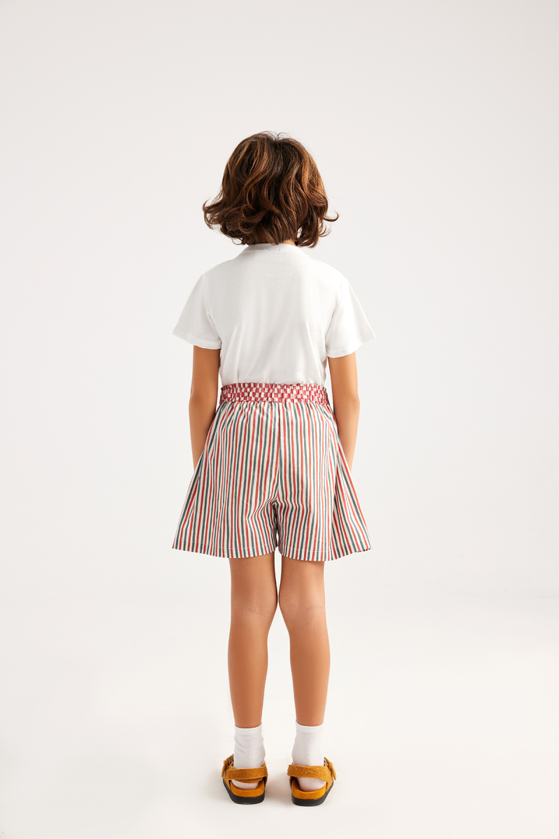 Loli Checkerboard Striped Shorts - 3
