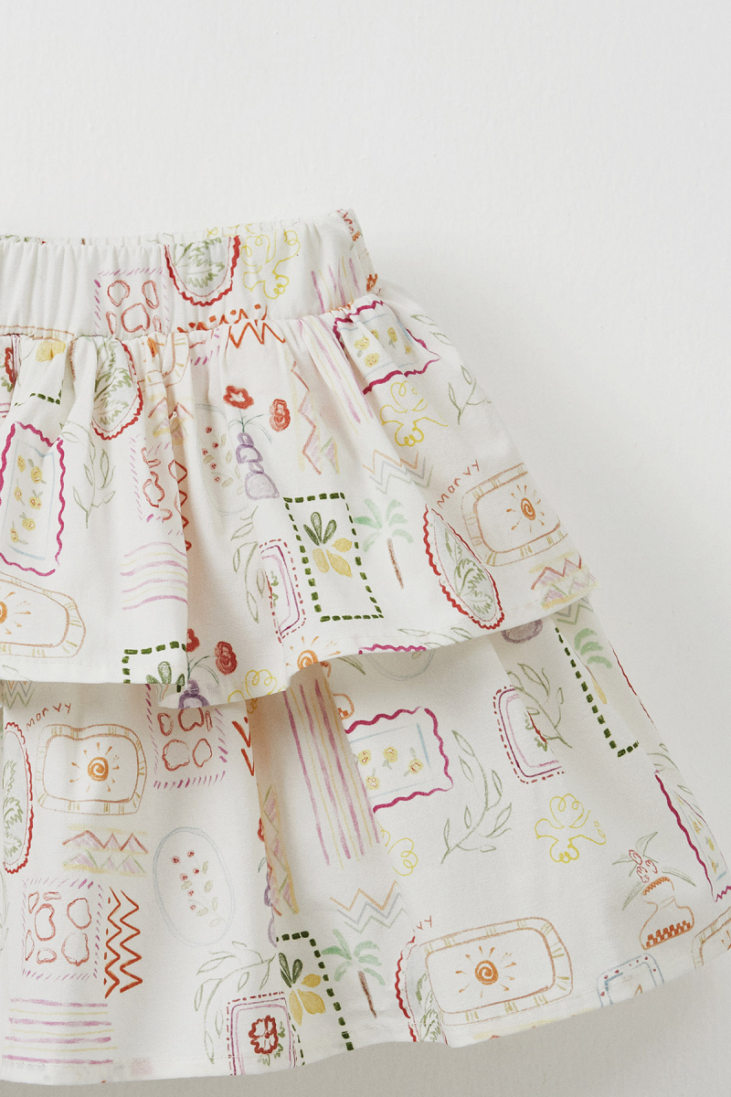 Lunetta Layered Mini Skirt - 2