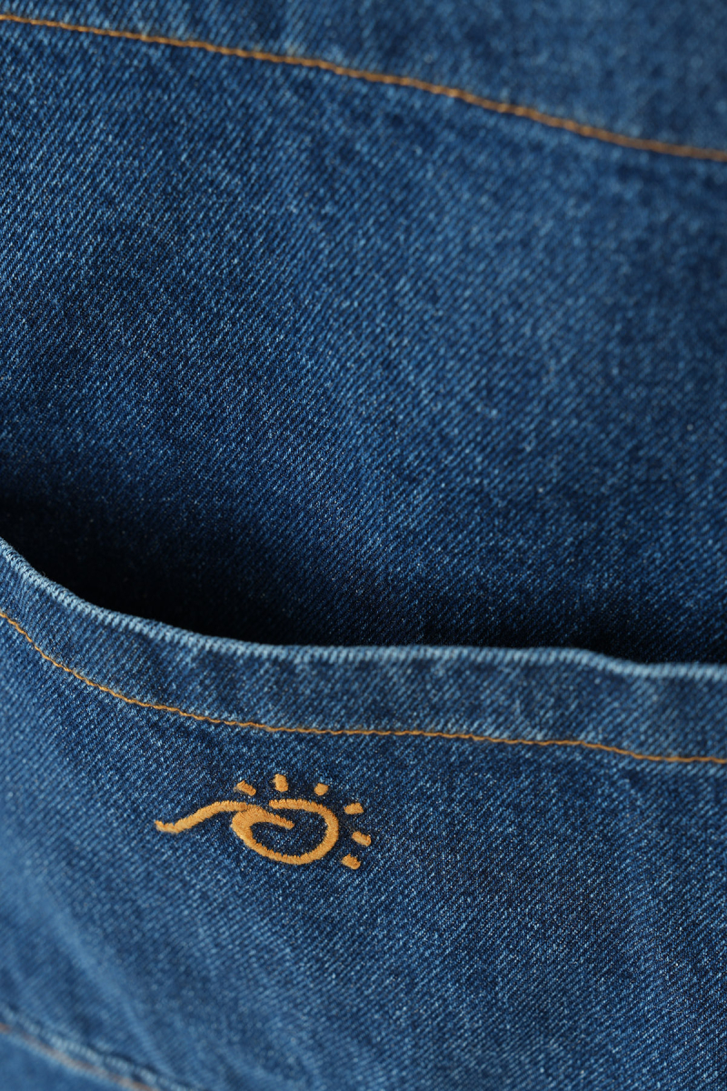 Marvy Embroidered Denim Bag - 4