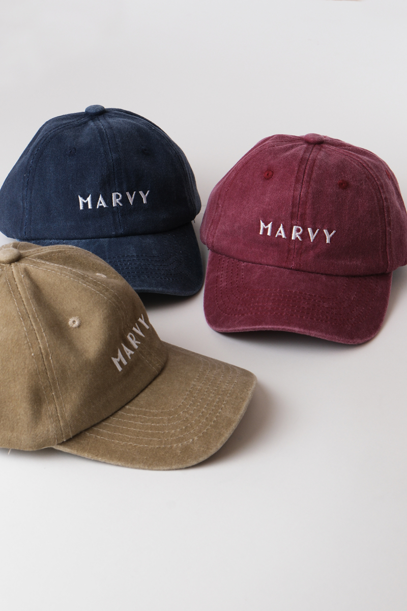 Marvy Embroidered Plum Hat with Faded Effect - 4