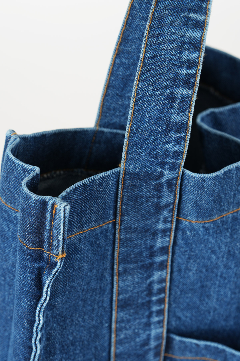 Marvy Nakışlı Denim Çanta - 3