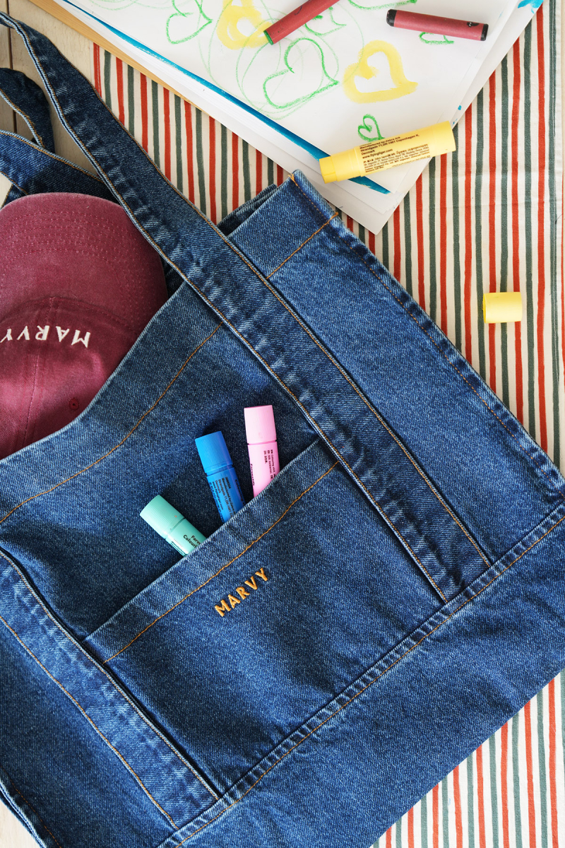 Marvy Nakışlı Denim Çanta - 5