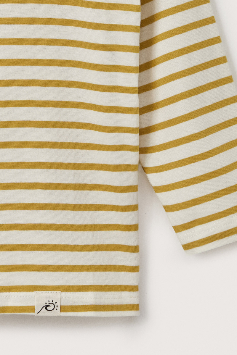 Mustard Striped Long Sleeve T-shirt - 4
